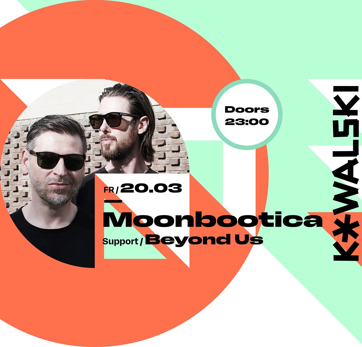 20/03 * Moonbootica im Kowalski – Support Beyond us