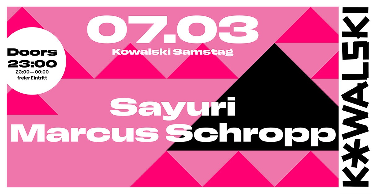 KOWAFLYERSamstage032026 Kowalski Stuttgart House Techno Club mit Terrasse Stuttgart